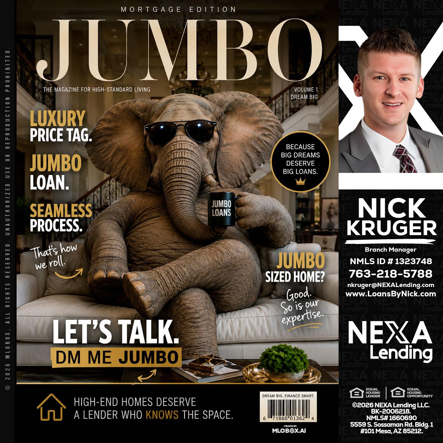 JUMBO LOANS - Nicholas Kruger -Loan Officer