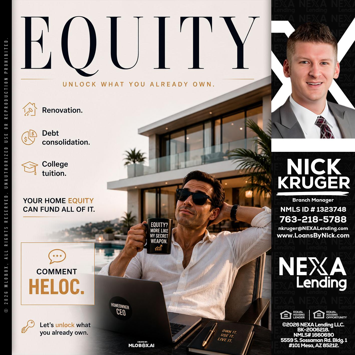 EQUITY - Nicholas Kruger -Loan Officer