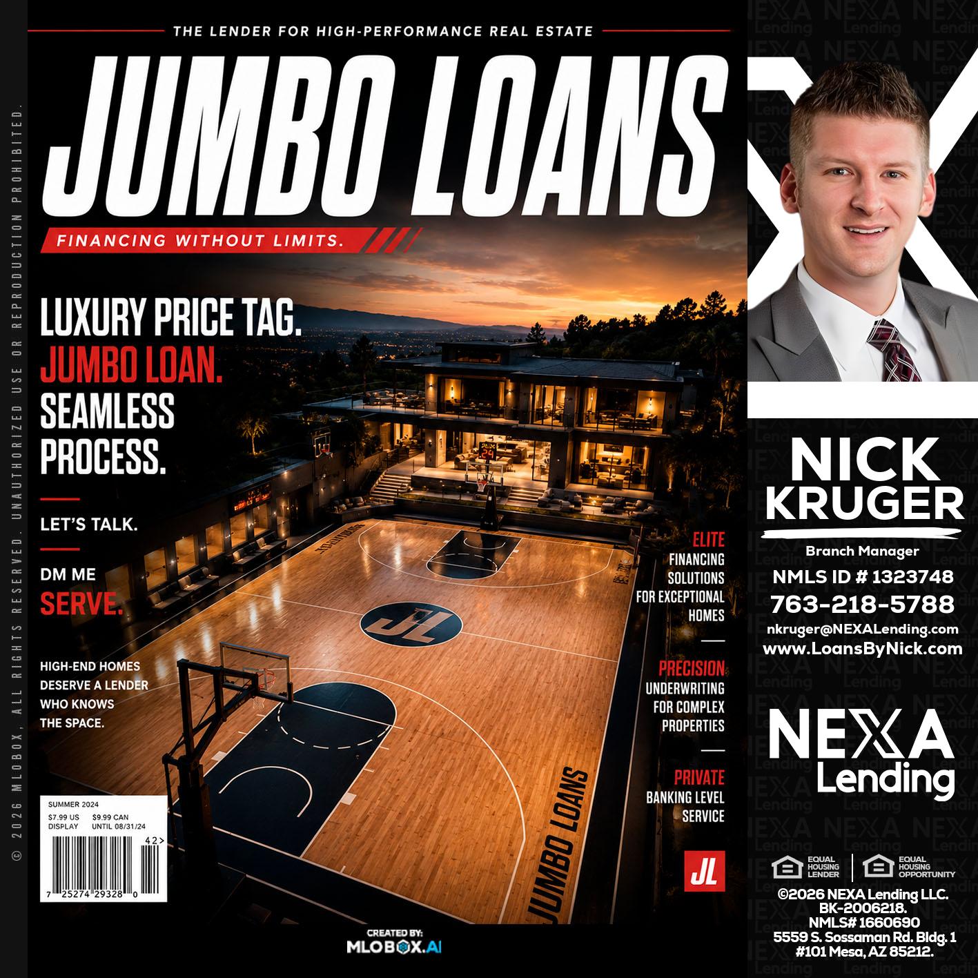 JUMBO LOANS - Nicholas Kruger -Loan Officer